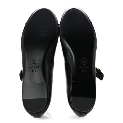 Chanel Lambskin Mary Jane Flats 38.5 Black 6 of 10