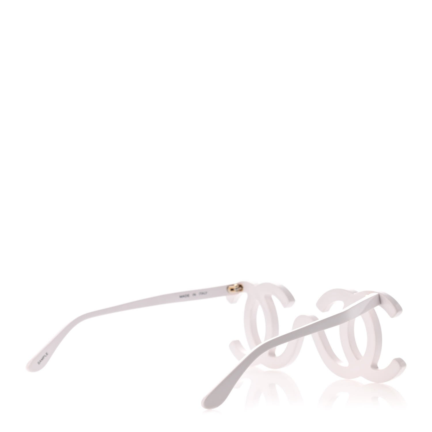Chanel CC Logo Sunglasses White 4 of 4