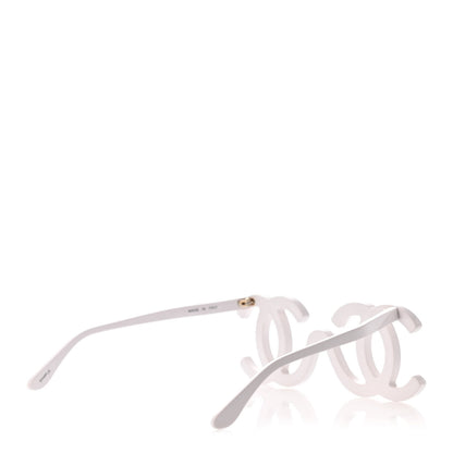 Chanel CC Logo Sunglasses White 4 of 4