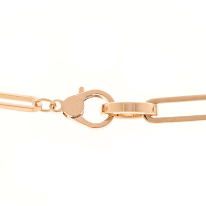 Hermes 18K Rose Gold Diamond Pave Kelly Chaine Choker Necklace 4 of 6