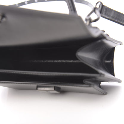 Balenciaga Box Calfskin Monochrome XS Sharp Top Handle Bag Black 5 of 9