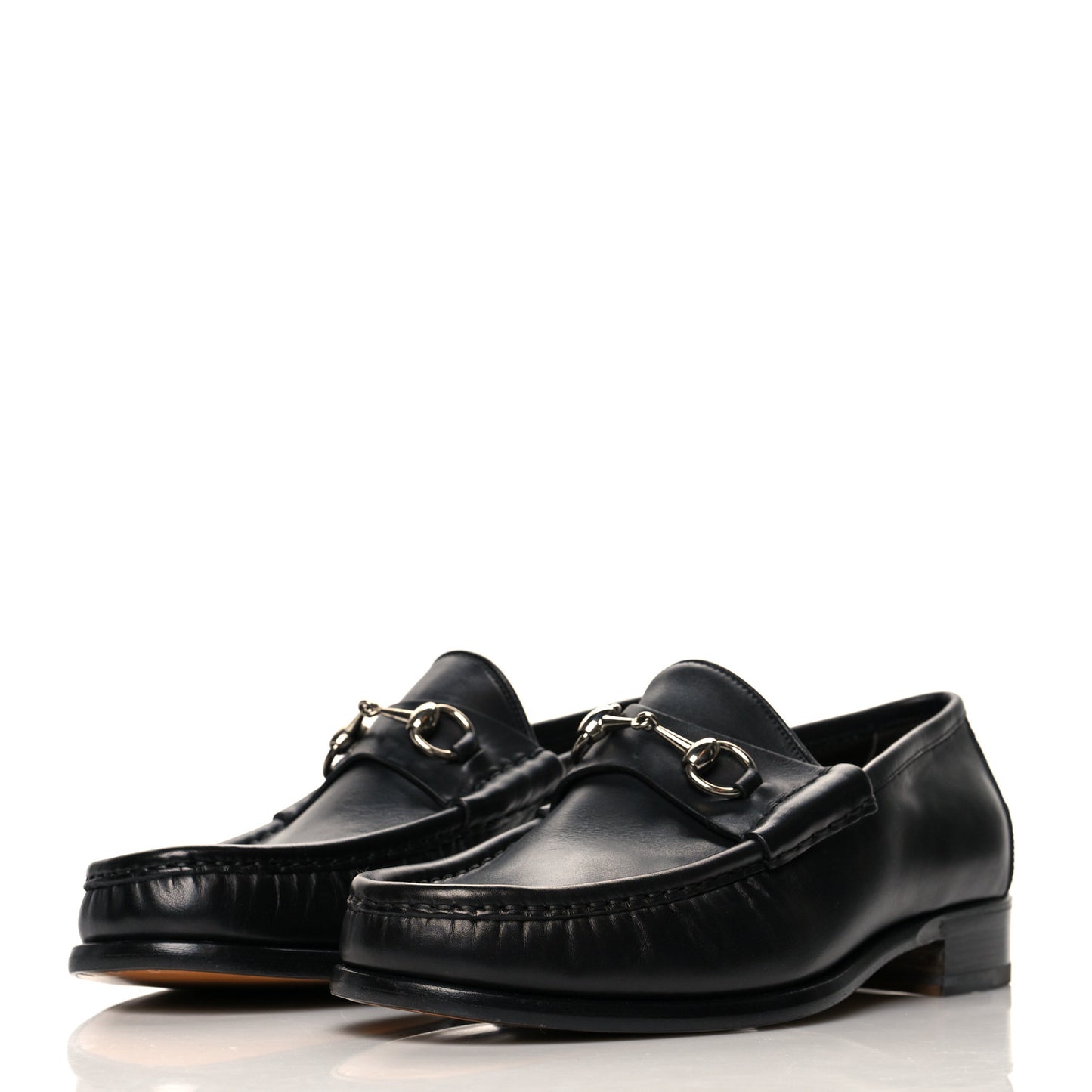 Calfskin Mens 1953 Horsebit Loafers 9 Black