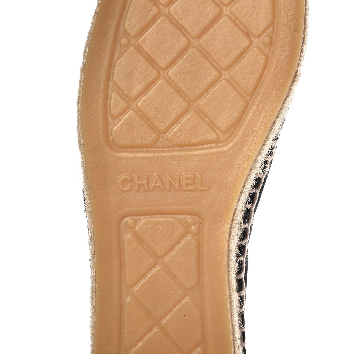 Chanel Suede Pearl CC Espadrilles 39 Black 7 of 10