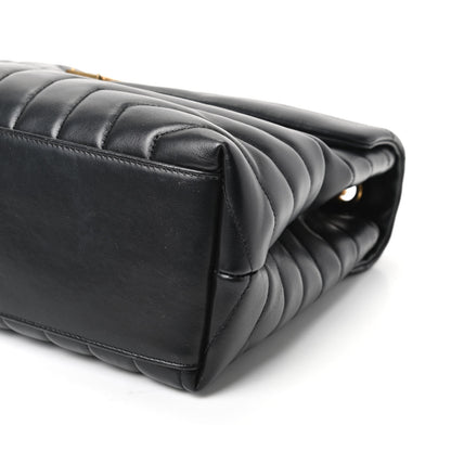 Saint Laurent Calfskin Y Quilted Monogram Medium Loulou Chain Satchel Black 8 of 8