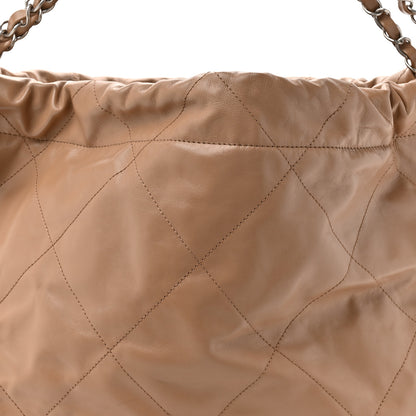 Chanel Shiny Calfskin Quilted Chanel 22 Beige 9 of 12