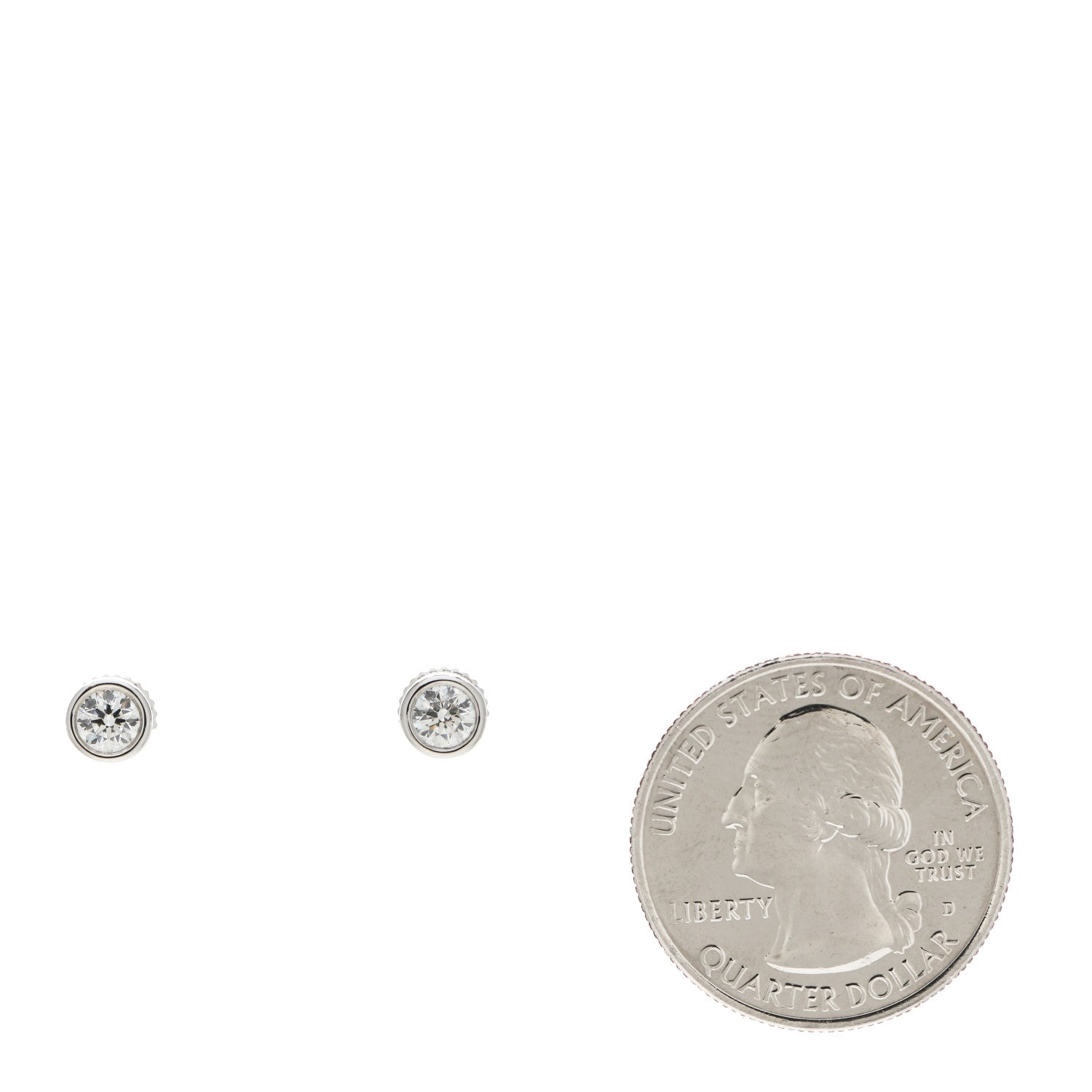 Tiffany Platinum Diamond .50ctw Elsa Peretti Diamonds By The Yard Earrings 2 of 6
