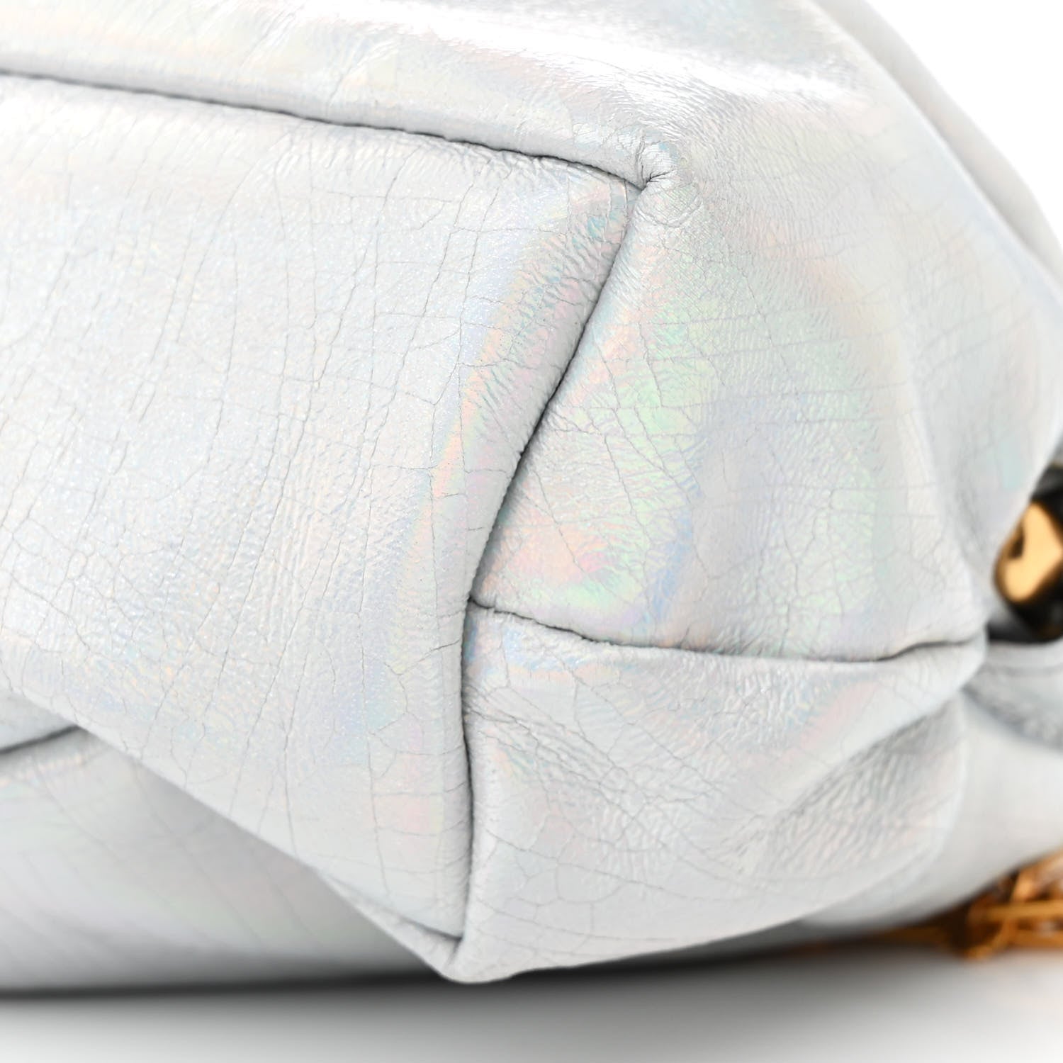Mansur Gavriel Iridescent Calfskin Mini Cloud Chain Clutch Iride 10 of 10