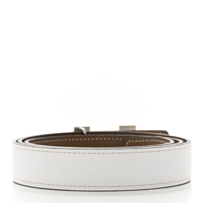 Hermes Swift Epsom 24mm Mini H Belt 85 34 Etoupe White 2 of 7