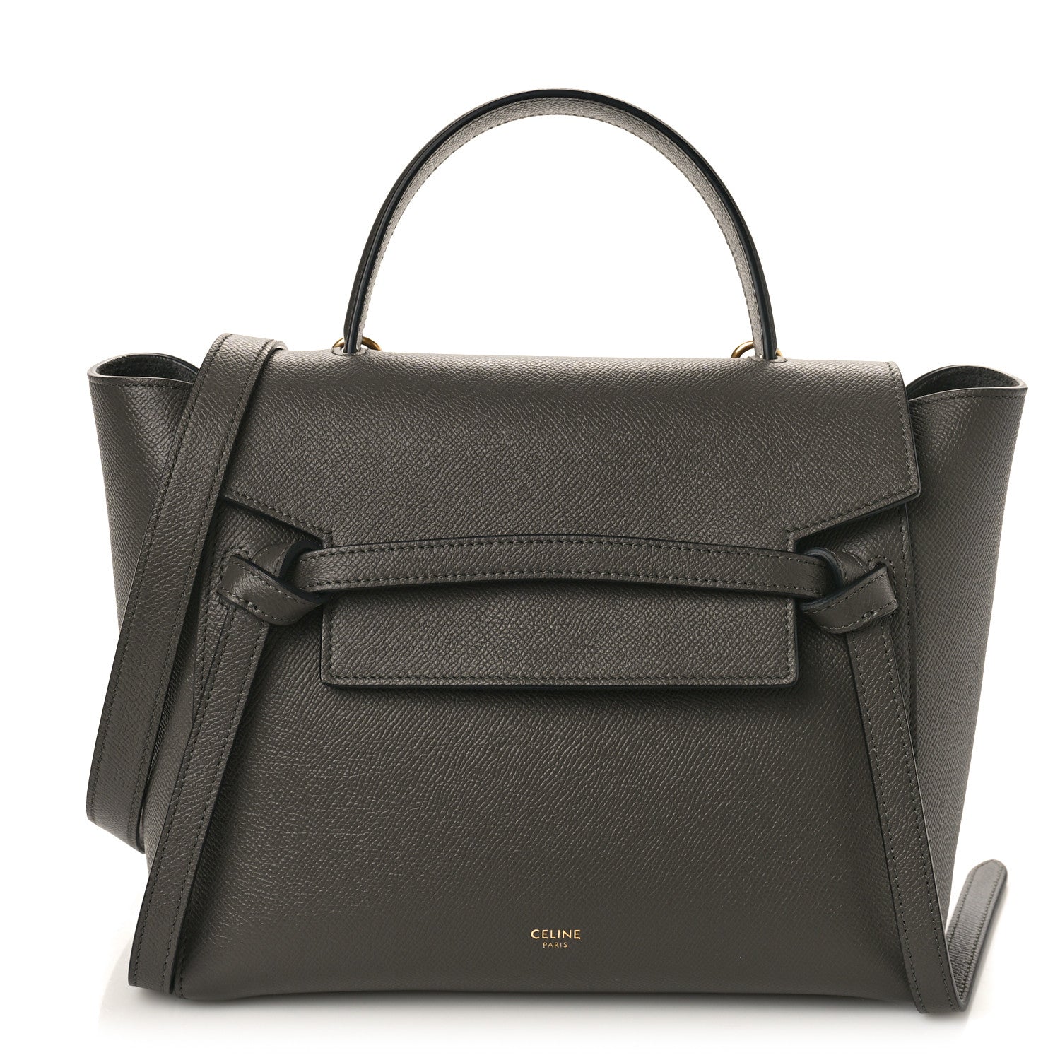 Celine Grained Calfskin Micro Belt Bag Grey 1 of 10