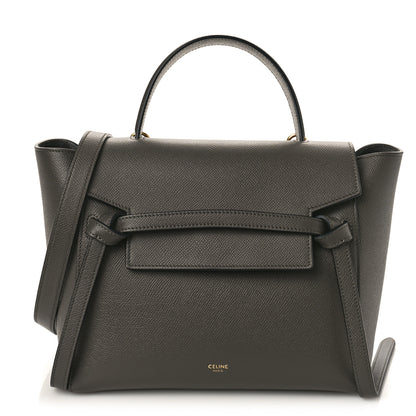Celine Grained Calfskin Micro Belt Bag Grey 1 of 10