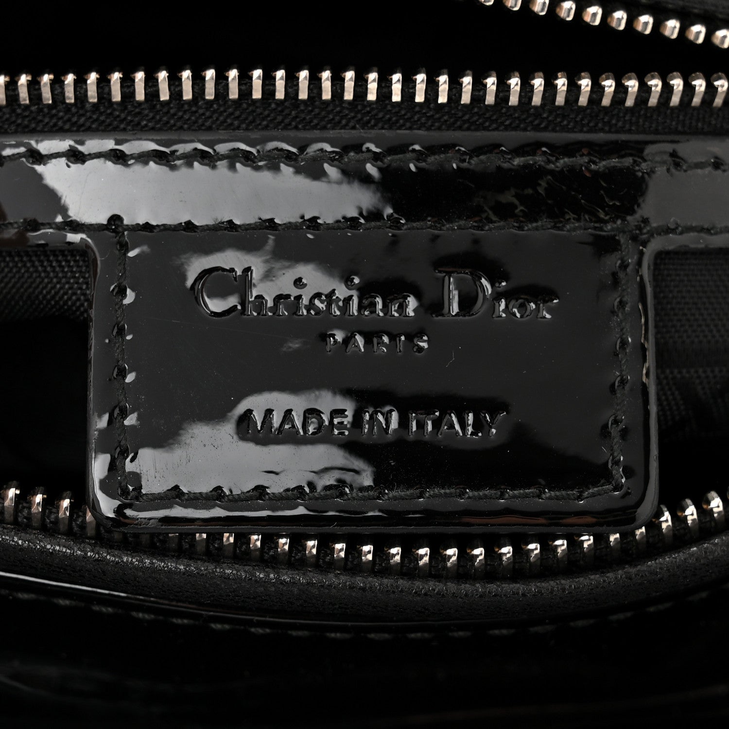 Christian Dior Patent Cannage Medium Lady Dior Black 7 of 10