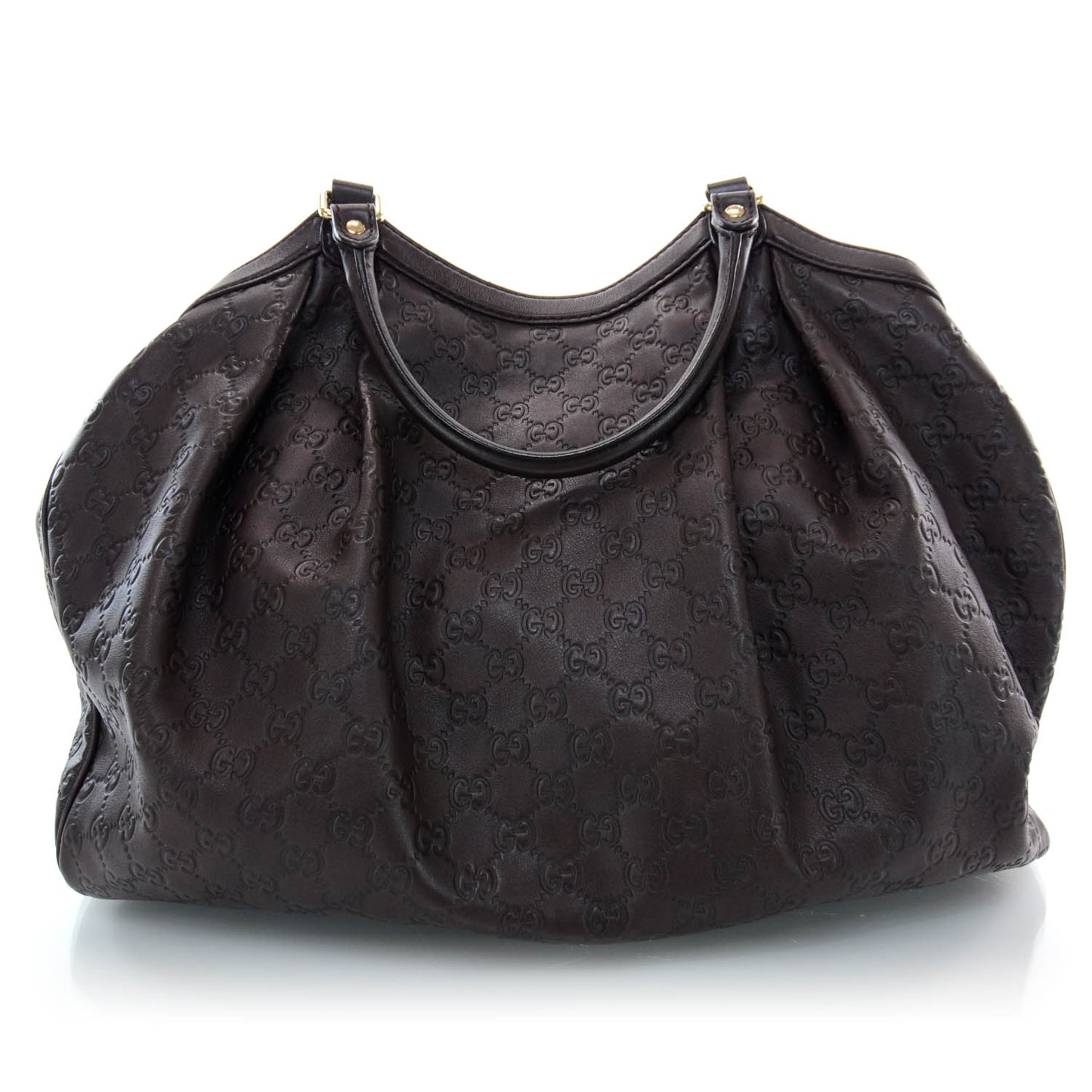Guccissima Signature Large Sukey Tote Chocolate