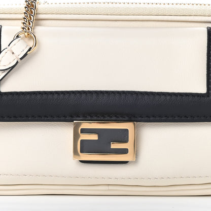 Fendi Vitello Grace Matte Bi-Color Easy Baguette Uovo Black 10 of 12