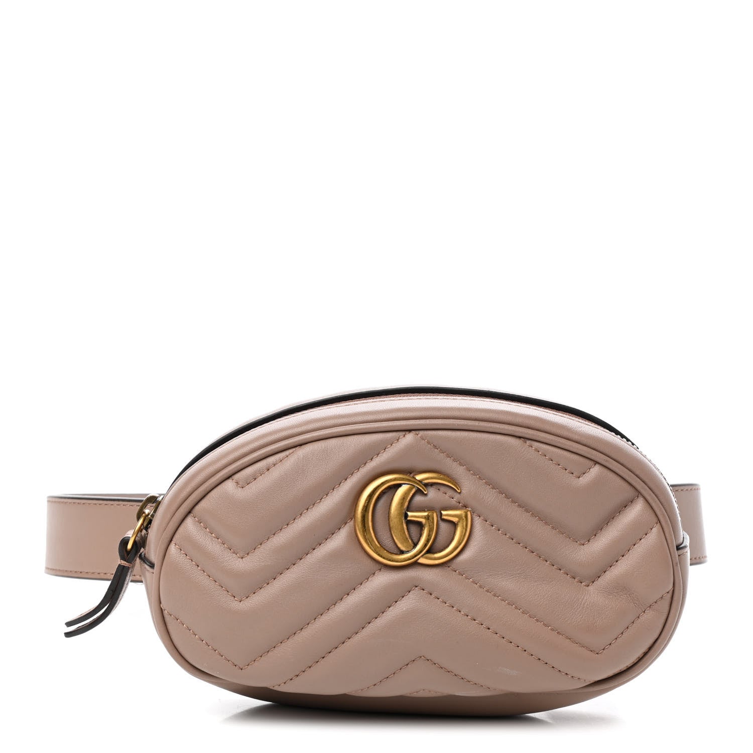 Gucci Calfskin Matelasse GG Marmont Belt Bag 85 34 Porcelain Rose 1 of 10