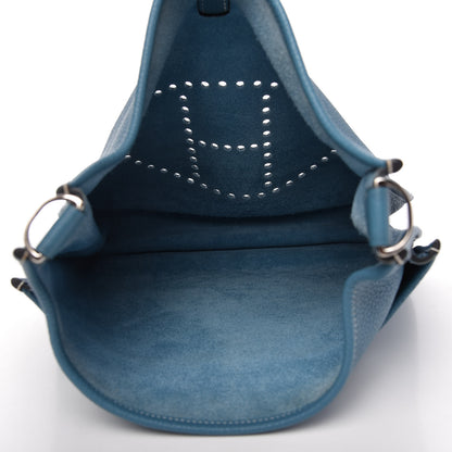 Hermes Taurillon Clemence Evelyne III GM Blue Jean 5 of 9