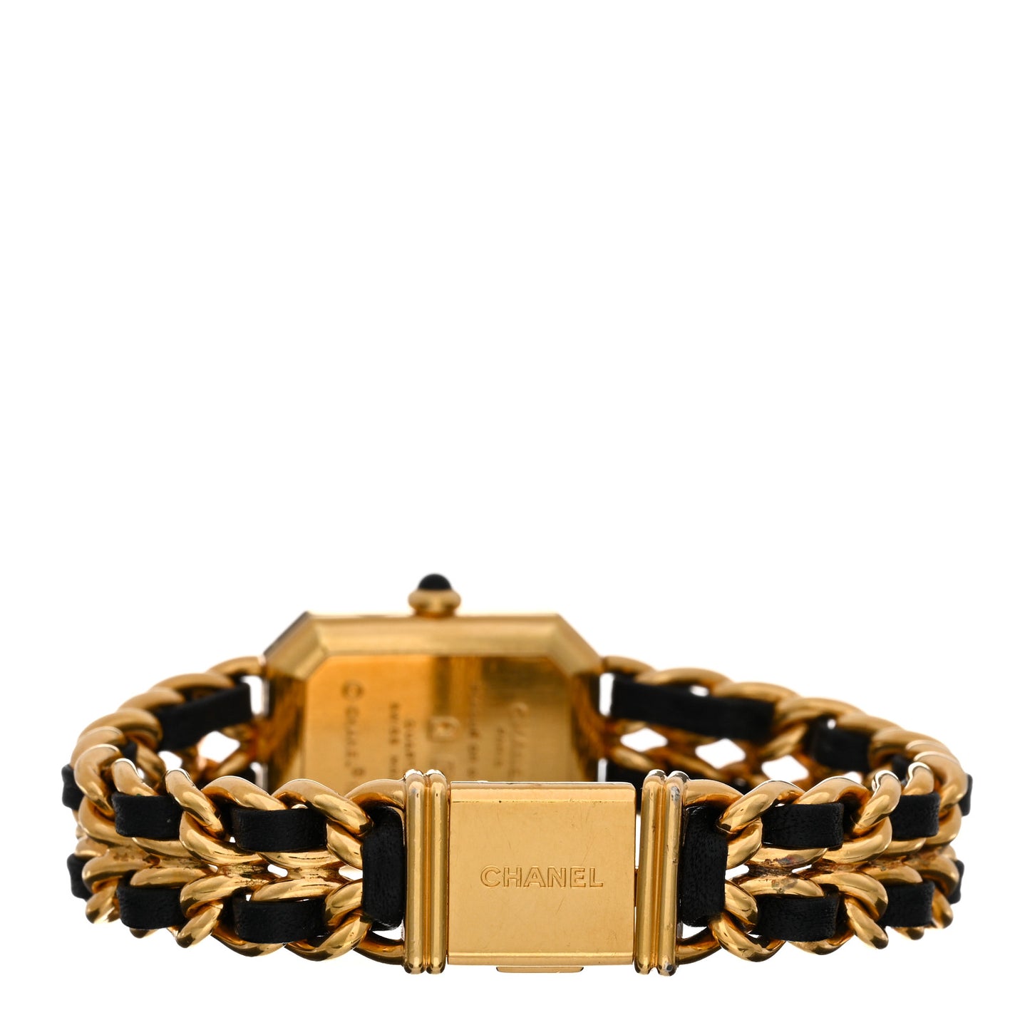 Stainless Steel Lambskin 20mm Chain Premiere Quartz Watch Gold L