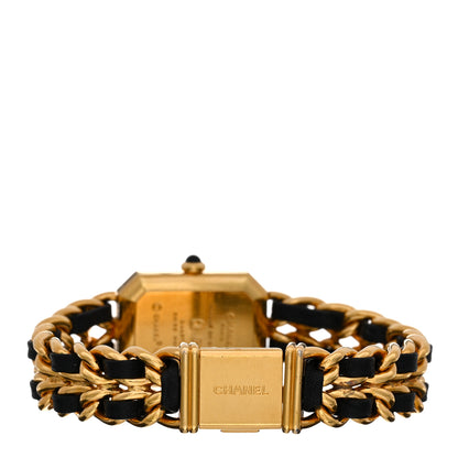 Chanel Stainless Steel Lambskin 20mm Chain Premiere Quartz Watch Gold L 3 of 4