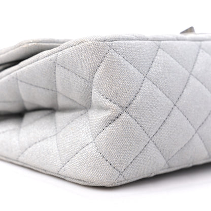 Chanel Metallic Canvas Space Charms 2.55 Reissue 226 Flap Silver 8 of 10