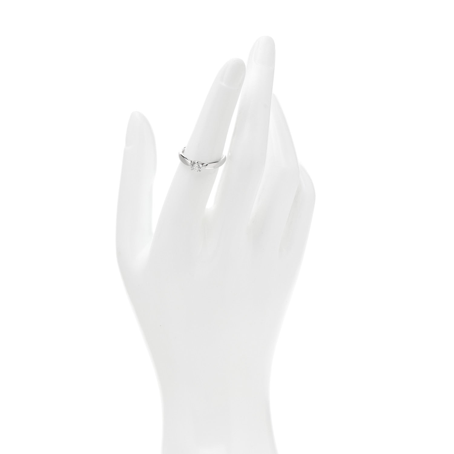 Tiffany Platinum Diamond .38ct Harmony Solitaire Engagement Ring 52 6 2 of 6