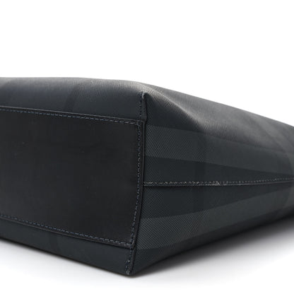 Burberry E-Canvas Check Stirling Tote Charcoal 8 of 10
