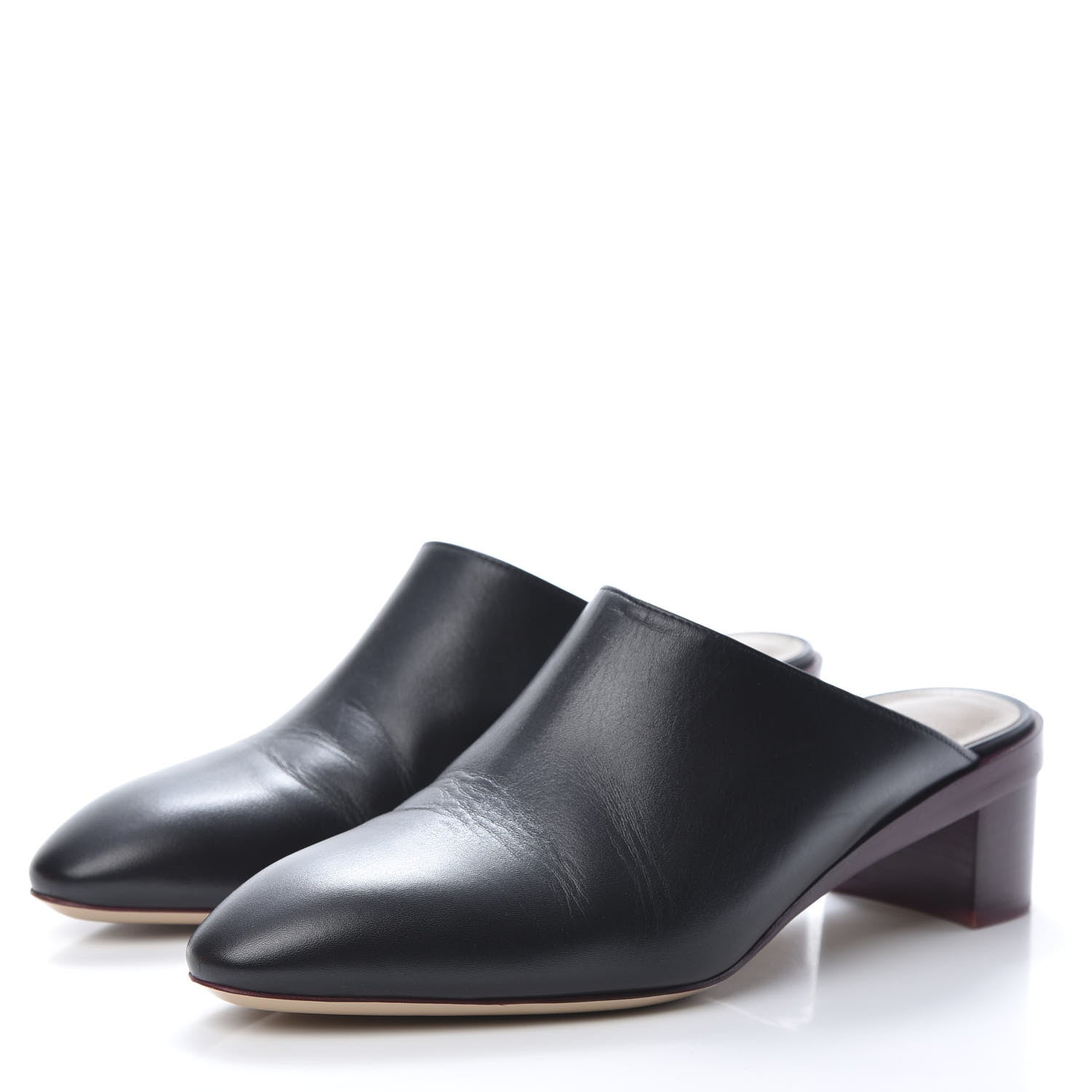 Hermes Calfskin Reveuse Mules 38 Black 3 of 12