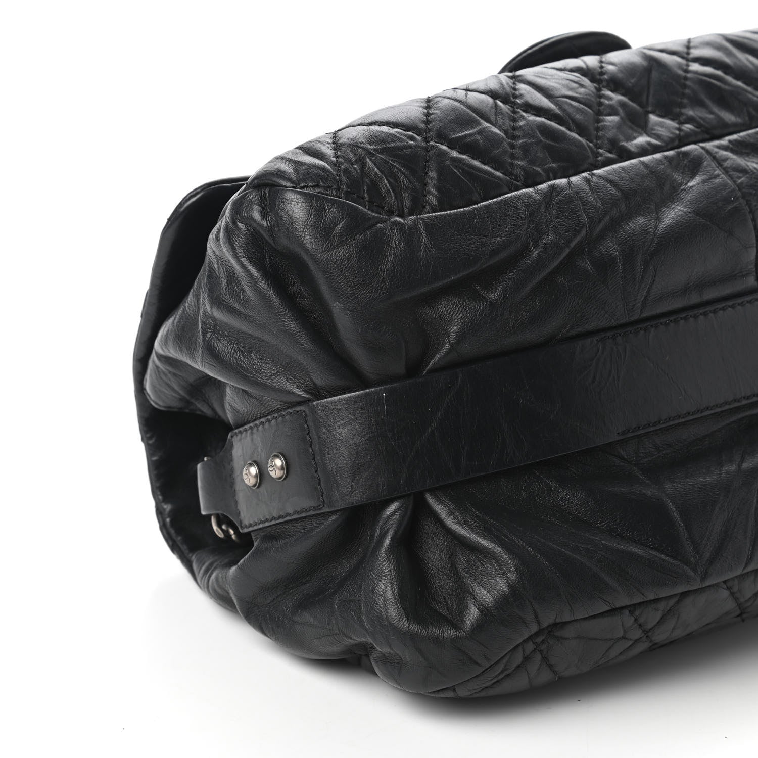 Chanel Distressed Lambskin Quilted Flap Black 6 of 10