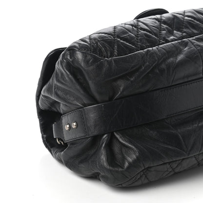 Chanel Distressed Lambskin Quilted Flap Black 6 of 10