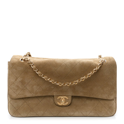 Chanel Suede Calfskin Small Souplissimo Maxi Flap Dark Beige 1 of 11