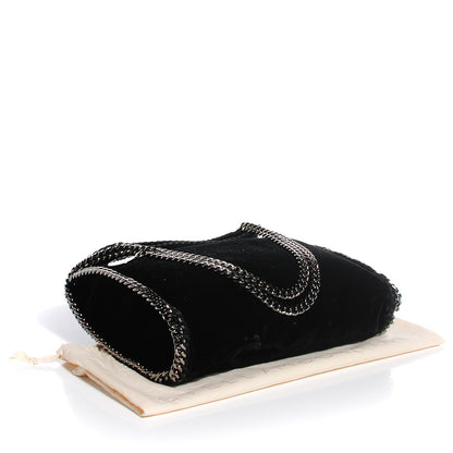 Stella McCartney Velvet Falabella Small Tote Black 4 of 11