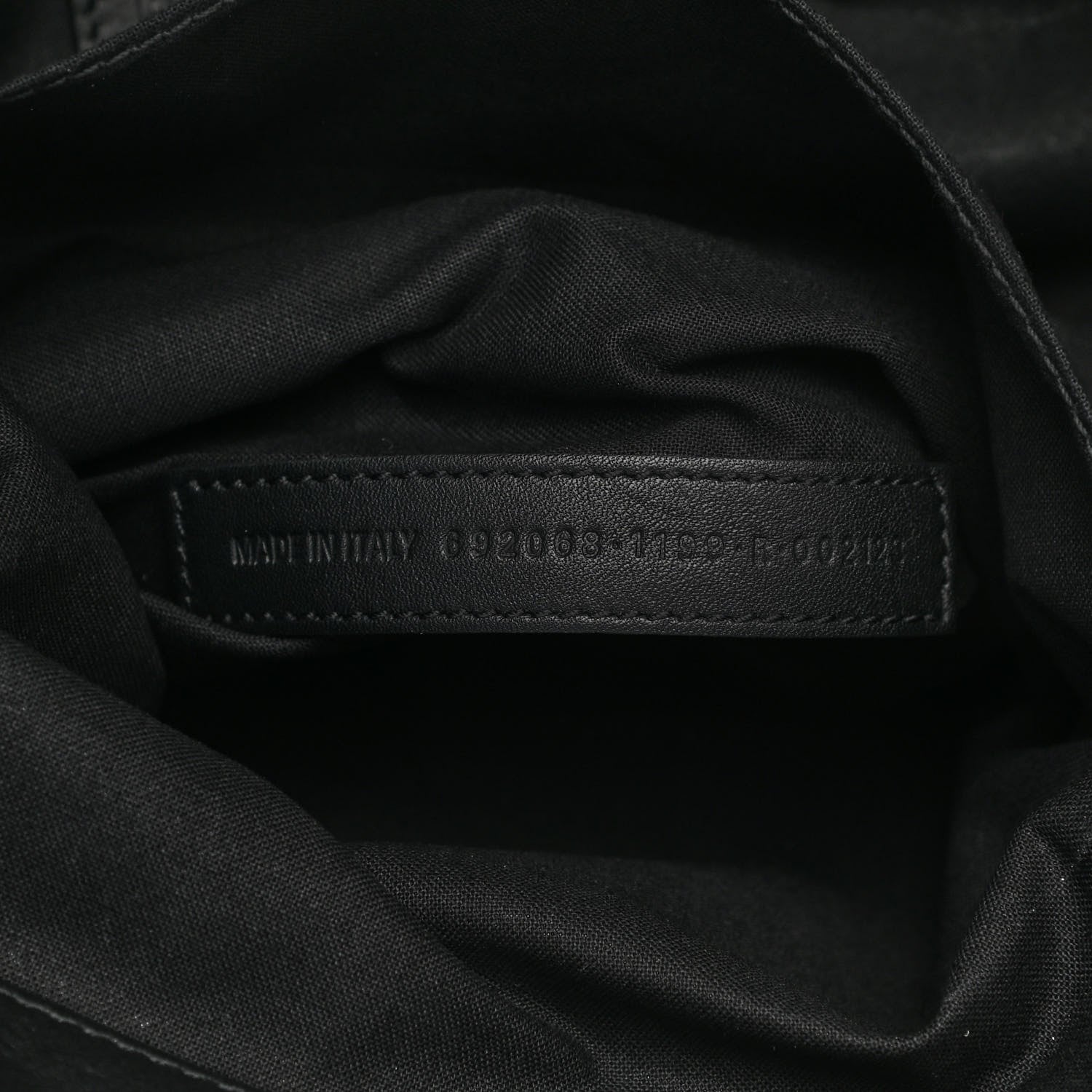 Balenciaga Cotton Canvas Calfskin Cities Paris Jumbo Small Tote Bag Black White 7 of 10
