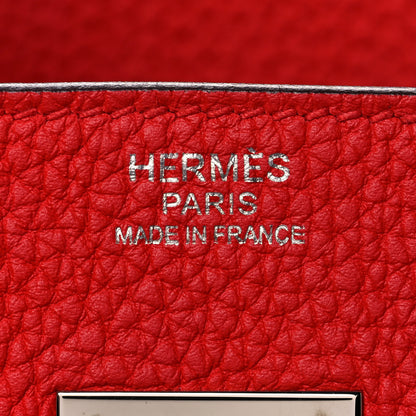 Hermes Togo Birkin 30 Rouge Coeur 23 of 33