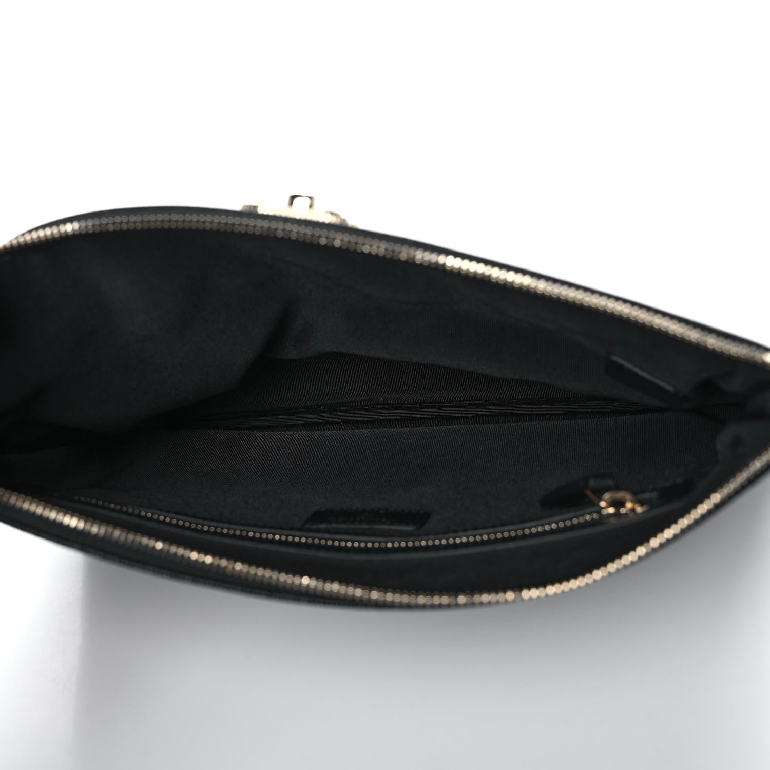 Chanel Caviar Quilted Mademoiselle Vintage Large Zip Pouch Black 5 of 10
