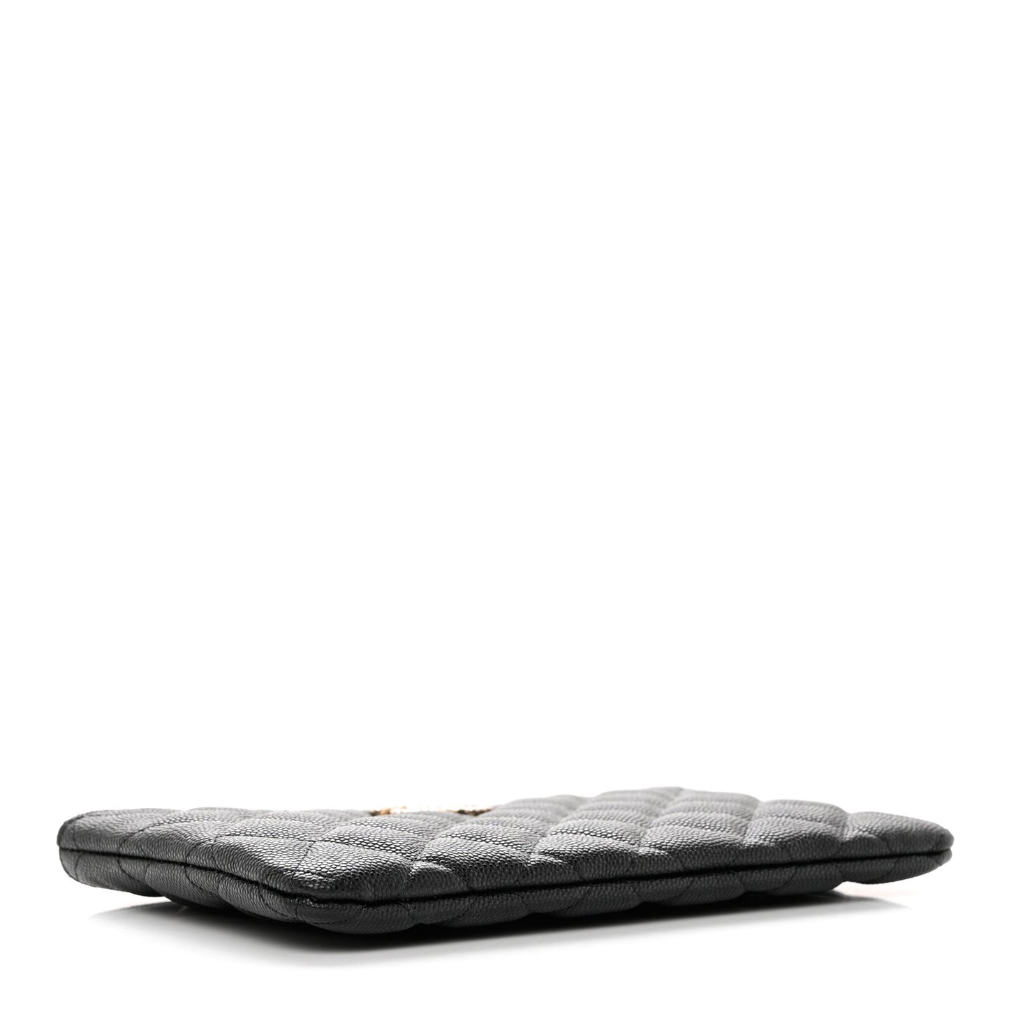 Caviar Quilted Coco Candy Small Cosmetic Case Black
