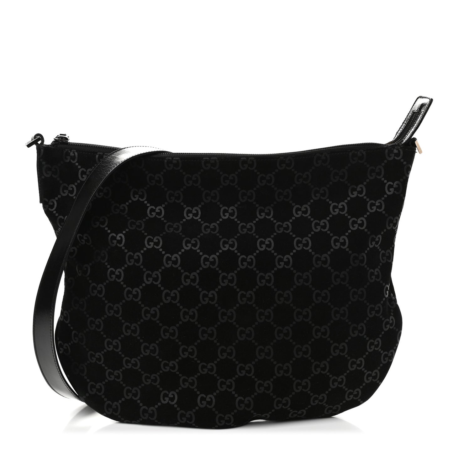 Suede Guccissima Hobo Black