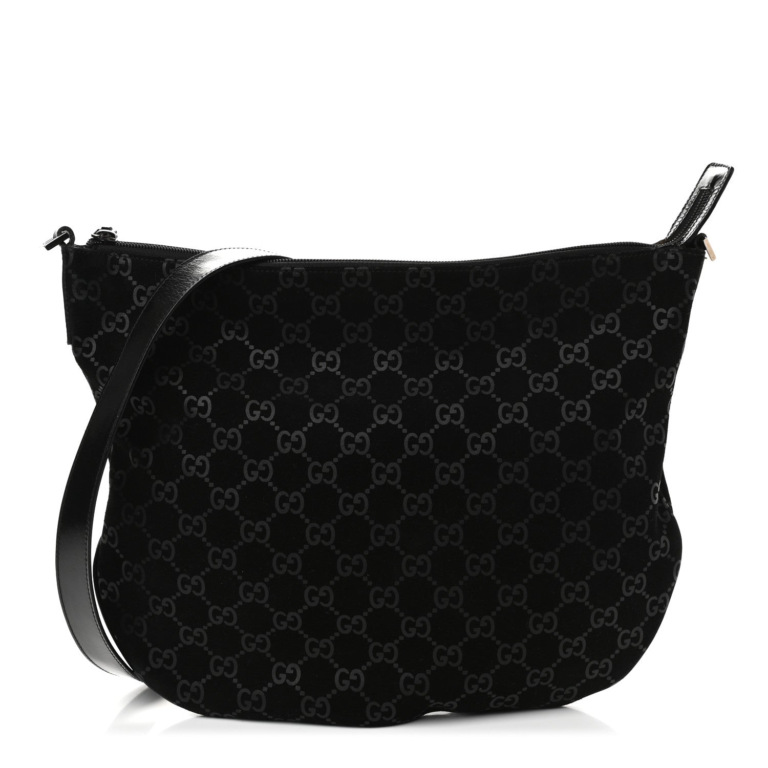 Gucci Suede Guccissima Hobo Black 1 of 7