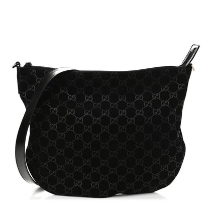 Gucci Suede Guccissima Hobo Black 1 of 7