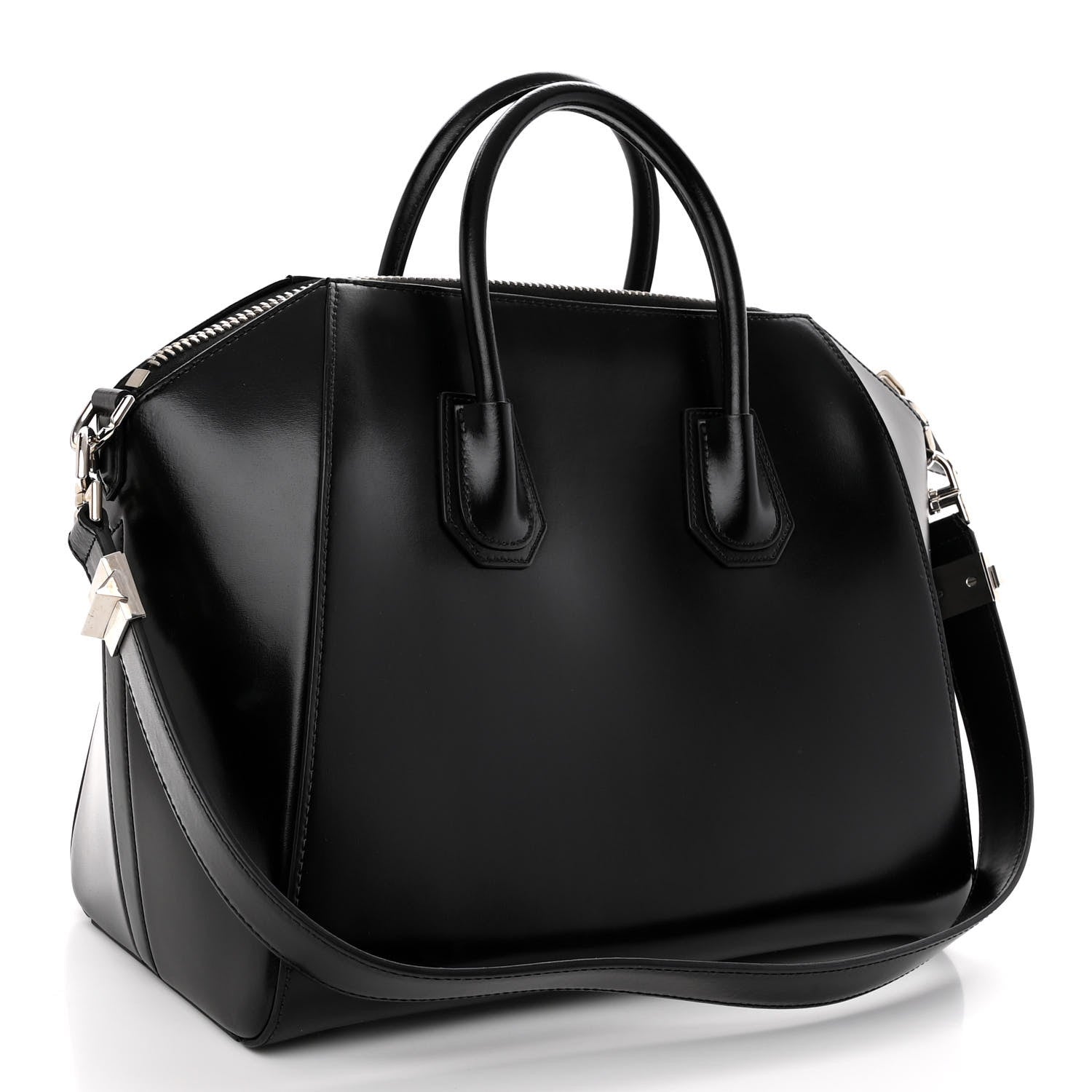 Givenchy Shiny Lord Calfskin Medium Antigona Black 3 of 9