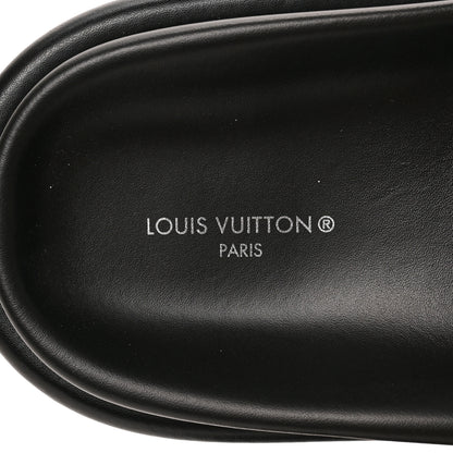 Louis Vuitton Nylon Monogram Womens Pool Pillow Comfort Mules 39 Black 15 of 16