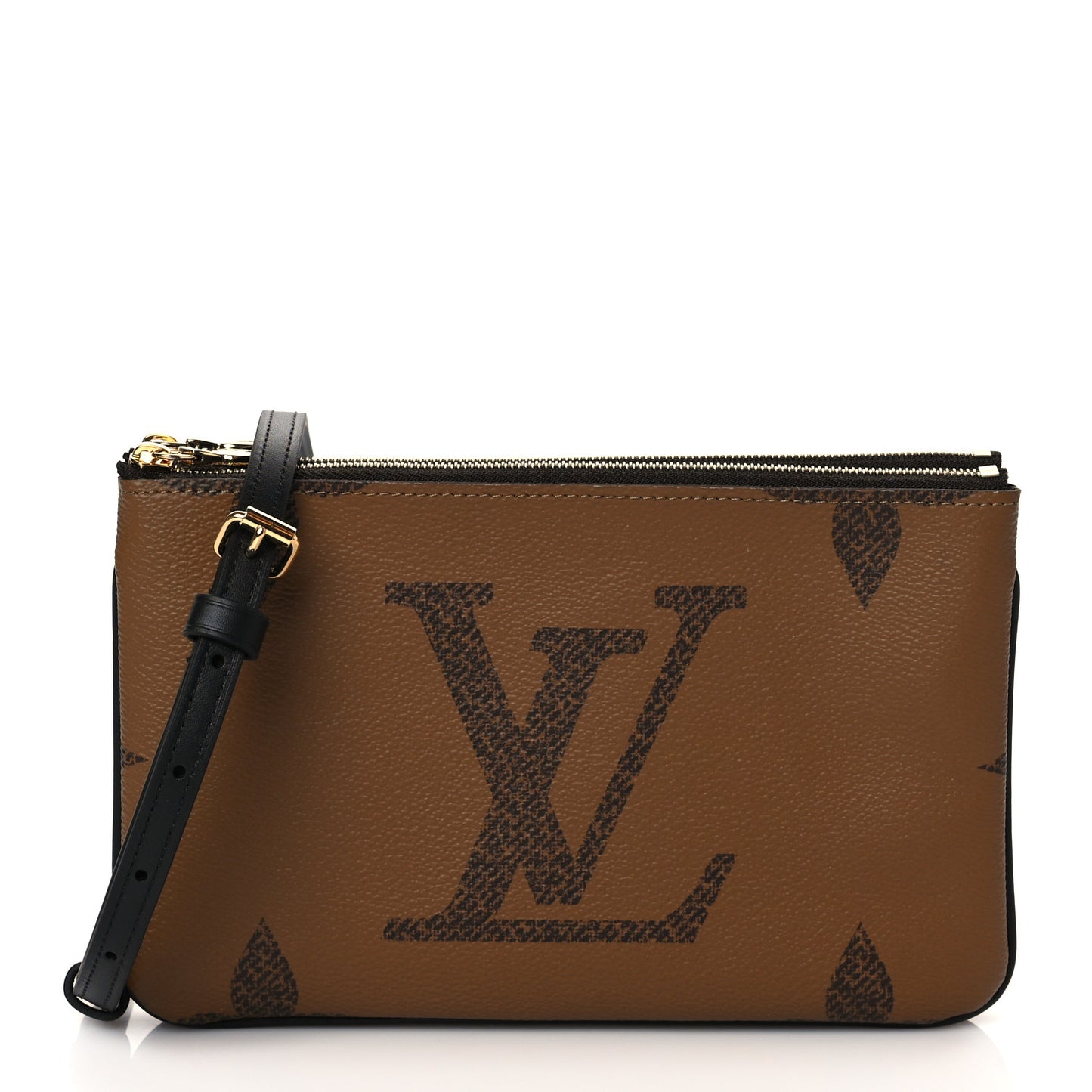 Reverse Monogram Giant Double Zip Pochette