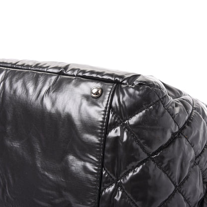 Chanel Vinyl Mohair Trimmed Accordion Arctic Polar Ice Flap Black 11 of 12