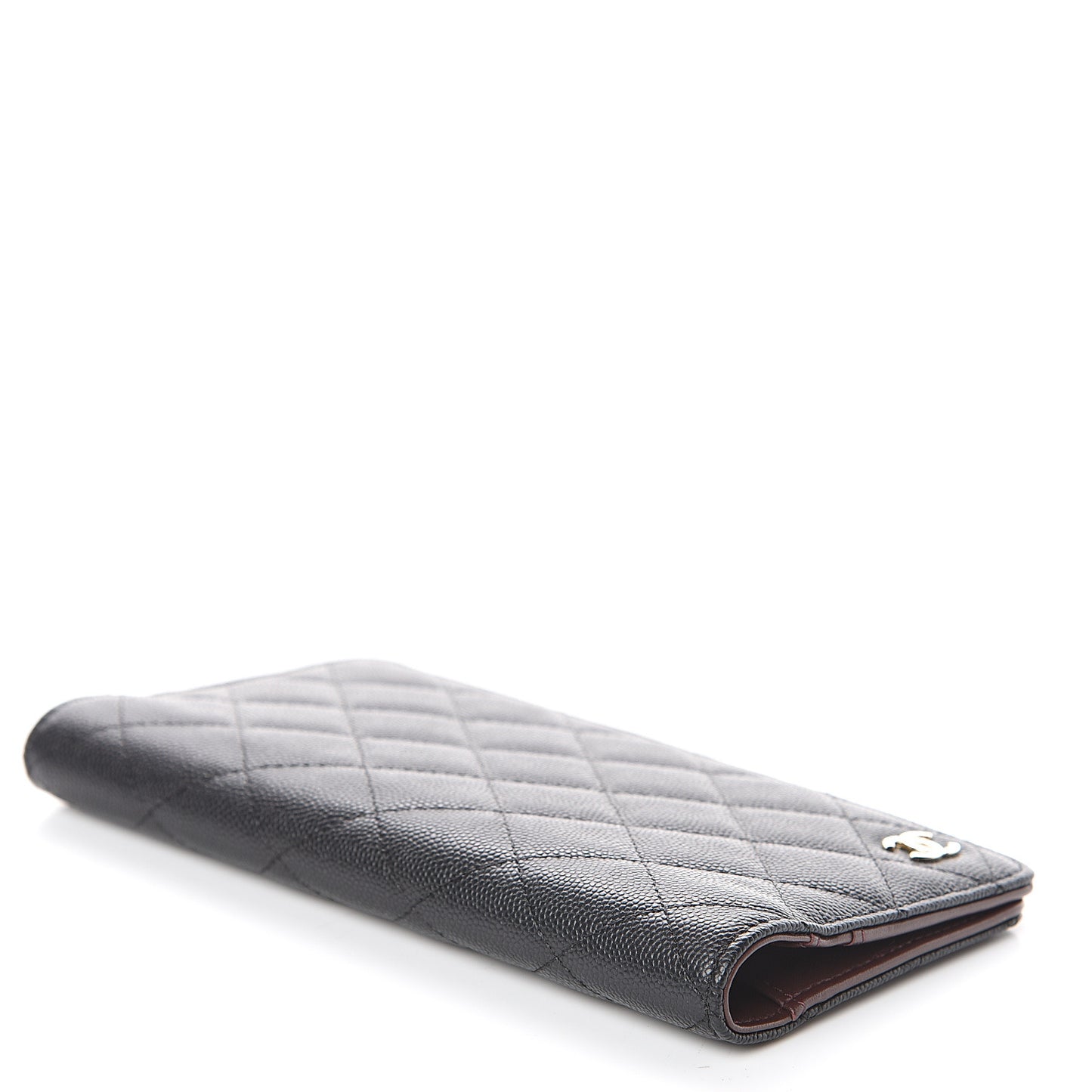 Caviar Quilted Medium Agenda Cover Black