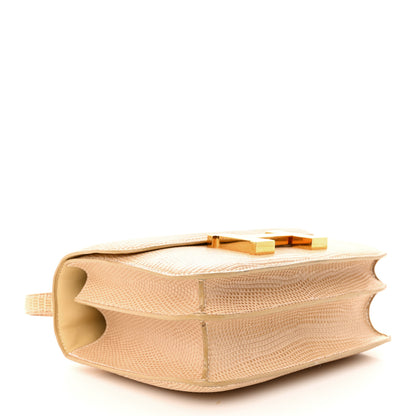 Hermes Lizard Constance 18 Ficelle 4 of 21