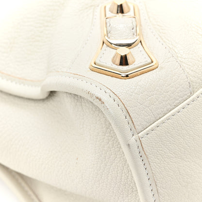 Balenciaga Chevre Gold Metallic Edge Hardware City White 13 of 17