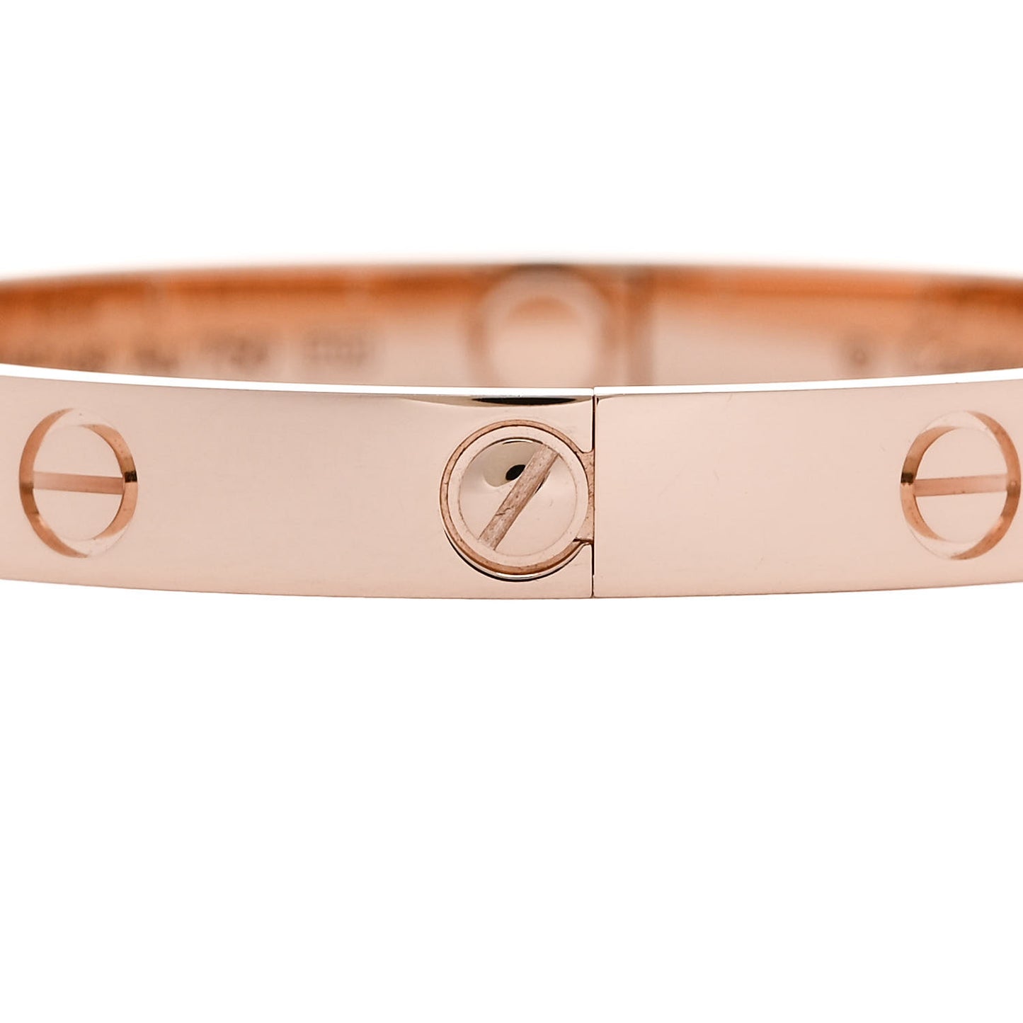 18K Pink Gold 4 Diamond LOVE Bracelet 16