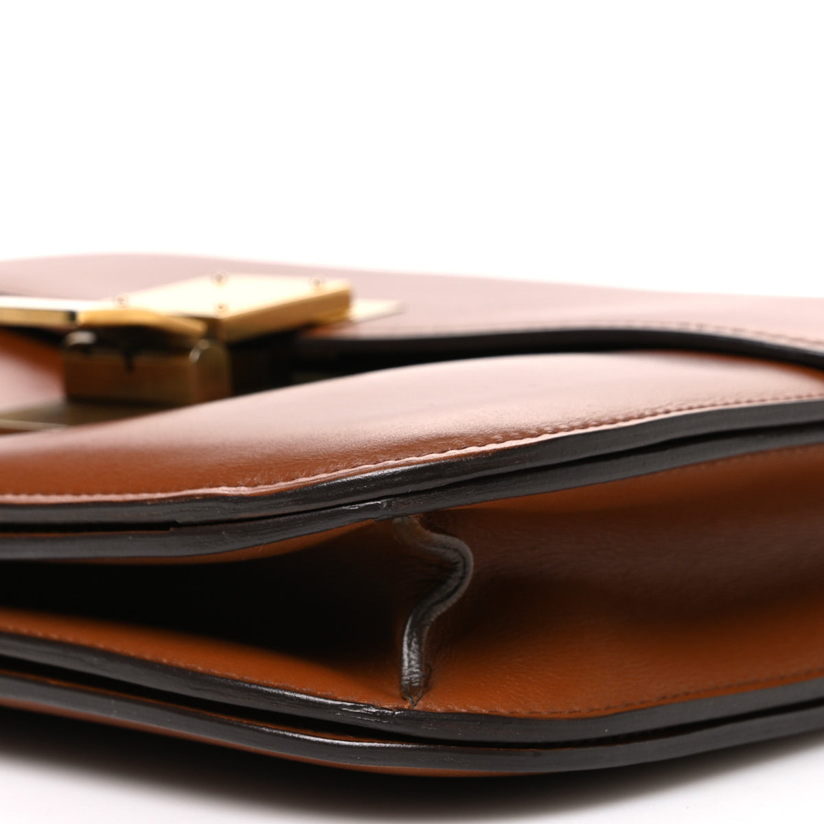 Box Calfskin Medium Classic Box Flap Bag  Camel