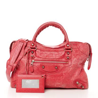Balenciaga Agneau Giant 12 Rose Gold Hardware City Rose Thulian 2 of 13