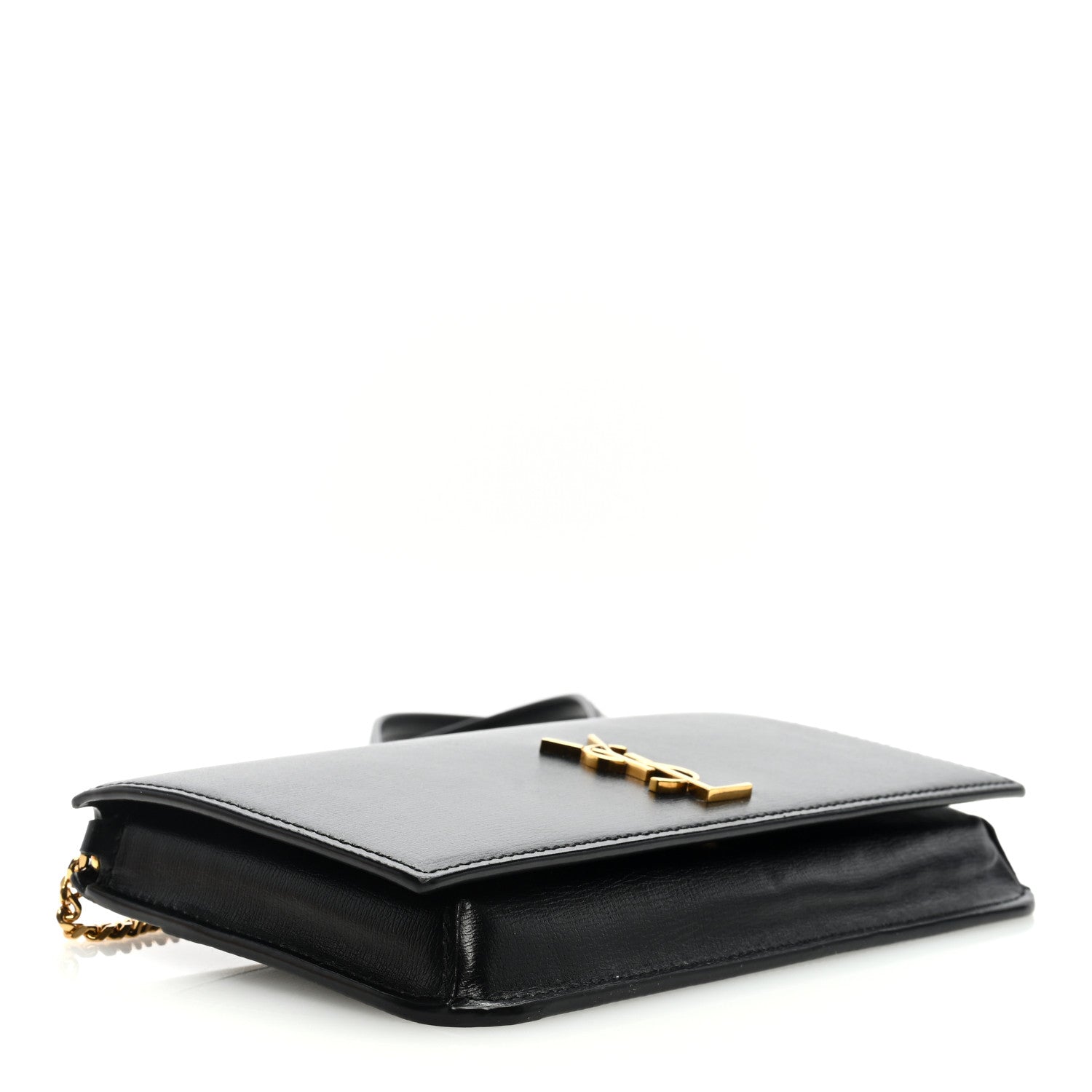 Saint Laurent Smooth Calfskin Monogram Phone Holder Crossbody Black 4 of 8