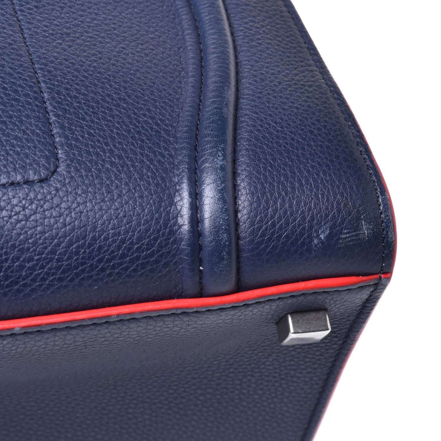 Celine Baby Grained Calfskin Medium Phantom Luggage Steel Blue 9 of 9