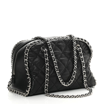 Chanel Calfskin Chain Around Bowler Black 3 of 20
