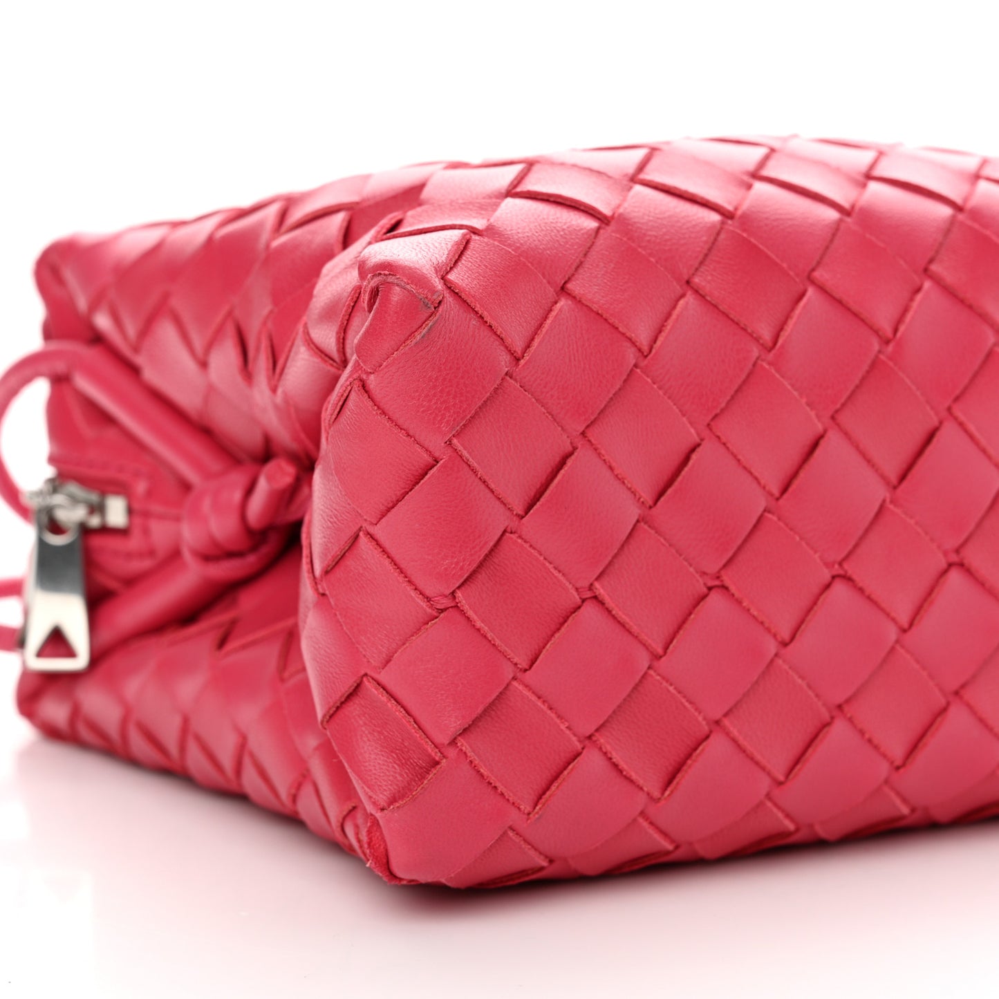 Nappa Intrecciato Small Loop Camera Bag Cranberry